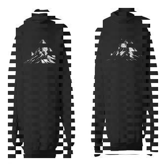 Minimalist Mountain Hiker Outdoors Nature Camping & Climbing Tank Top Sweatshirt Unisex | Mazezy