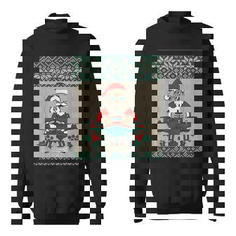 Modern Santa Drone Pilot Ugly Christmas Sweat Sweatshirt Unisex | Mazezy