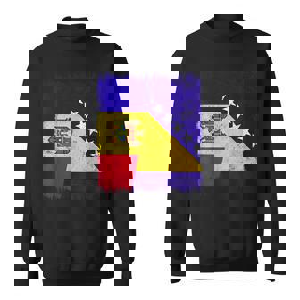 Moldova Bosnia And Herzegovina Half Flag Sweatshirt Unisex | Mazezy