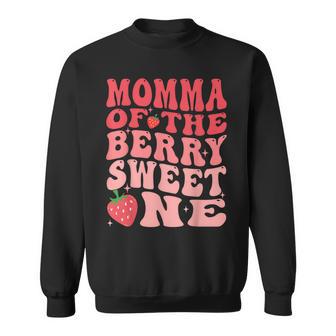 Momma Of The Berry Sweet One 1St Birthday Strawberry Sweatshirt - Thegiftio UK