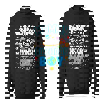 Mommy Of The Birthday Boy Astronaut Family Space Planets Sweatshirt - Monsterry