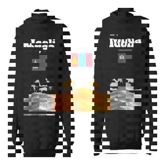 Mongolia Trip Souvenir Gobi Desert Lover Mongolian Flag Sweatshirt Unisex | Mazezy