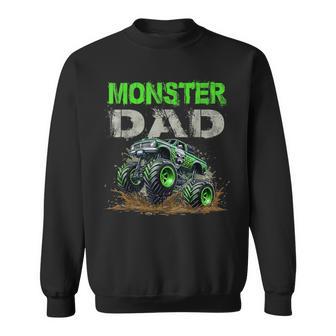 Monster Truck Dad Family Matching Monster Truck Lovers Daddy Sweatshirt - Thegiftio UK
