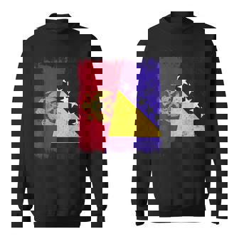 Montenegro Bosnia And Herzegovina Half Flag Sweatshirt Unisex | Mazezy