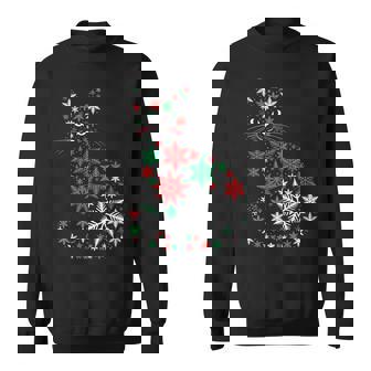 Motif Flocons De Neige Pour Amoureux Des Chats Sweater e - Cadeauxyz