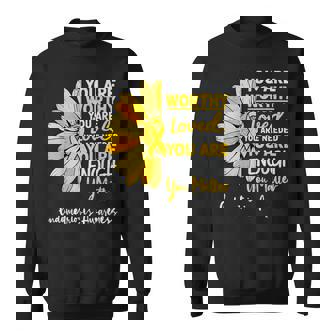 Motivational Endometriosis Awareness Yellow Ribbon Endo Sweatshirt - Thegiftio