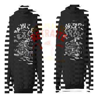 Moto Retraite Homme Humour Cadeau Humoristique Motard Drôle Sweater e - Cadeauxyz