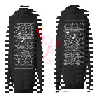 Motocross Santa Claus Dirt Bike Freestyle Ugly Christmas Sweatshirt Unisex | Mazezy