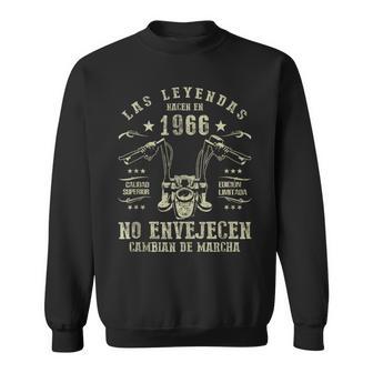 Motointage 1966 Hombre Motorista Biker Para Leyenda Motera In Mangas Camisa de entrenamiento - Regaloses