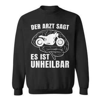Motorrad Im Kopf Geschenkidee Für Biker Und Motorsportler Sweatshirt - Geschenkecke