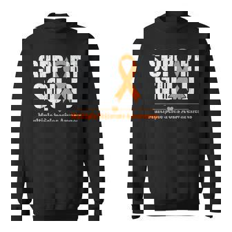 Multiple Sclerosis Awareness Ms Awareness Support Crew Squad Sweatshirt - Monsterry