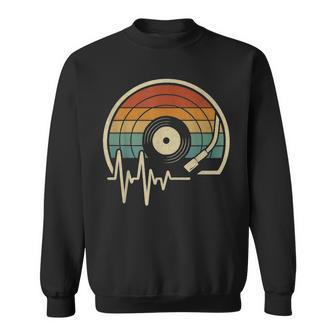 Music Heartbeat Disco Deinilo Retro Amante De La Músicaintage Camisa de entrenamiento - Regaloses