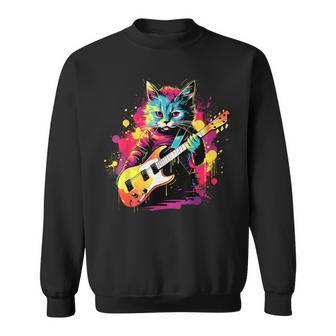 Música Gato Guitarra Gato Toc Camisa de entrenamiento - Regaloses
