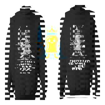 Mustard King Condiment Bottle Of Mustard Sweatshirt Unisex | Mazezy