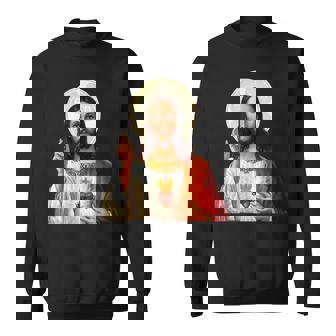 Myuperhero Is Jesus、Faith Love Godシャツ スウェットシャツ - Kawaiitshirt