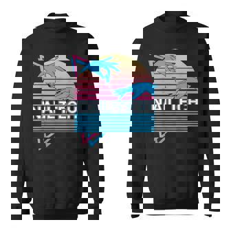 Nail Tech Nail Technician Manicurist Retro Sweatshirt Unisex | Mazezy