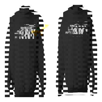 Nanny Construction Birthday Party Matching Family Sweatshirt Unisex | Mazezy