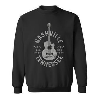 Nashville Tennessee Guitareintage Sweater e - Cadeauxyz