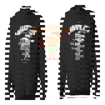 Naughty List Elf Slingshot Holiday Christmas Season Retro Sweatshirt Unisex | Mazezy