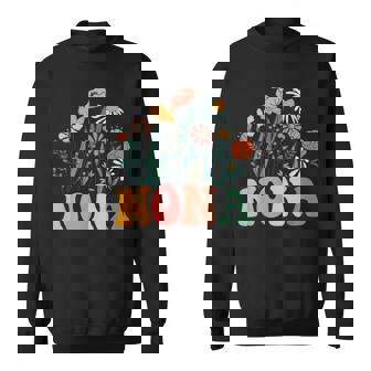 New NONA Wildflower First Birthday & Baby Shower Sweatshirt Unisex | Mazezy