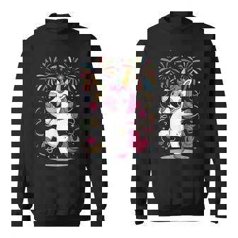 New Year Celebration Unicorn Party Outfit New Year's Eve Sweatshirt Unisex | Mazezy