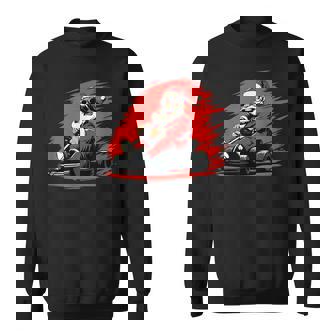 Nice Go Kart Costume For Santa Claus And Racing Lovers Sweatshirt Unisex | Mazezy