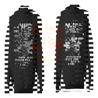 My Niece Has Your Back Proud Army Aunt Tank Top Sweatshirt Unisex | Mazezy