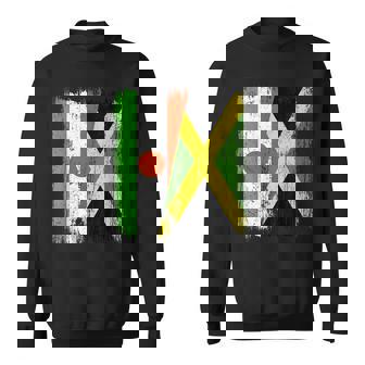 Niger Jamaica Half Flag Nigerien Jamaican Heritage Sweatshirt Unisex | Mazezy