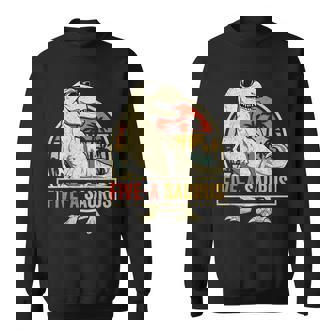 Niños 5 Años De Cumpleaños Dinosaurio 5Th T Rex Dino Fiveaurus Camisa de entrenamiento - Regaloses