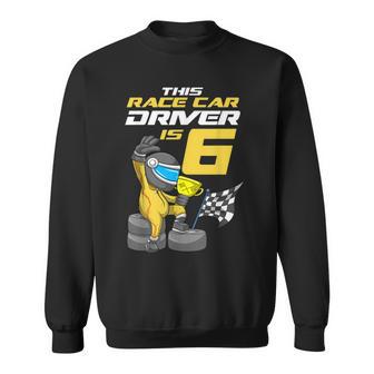 Niños 6 Años De Edad Coche De Carreras Fiesta De Cumpleaños Carrera Coche Niño Camisa de entrenamiento - Regaloses