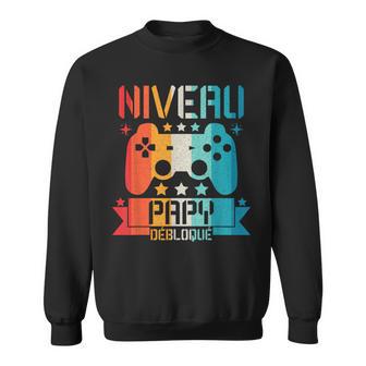 Niveau Papy Déboqué Geek Annonce Grossesse Cadeau Sweater e - Cadeauxyz