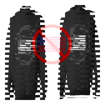 No Aglitati Uniti D'america Anti-America Felpa - Novitaregali