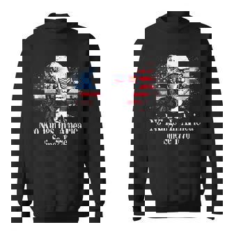 No Kings In America Since 1776 Distressed Usa Flag Vintage Sweatshirt | Seseable UK