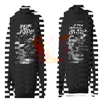 No Kings Just Witches Empowering Witchcraft Halloween Sweatshirt Unisex | Mazezy