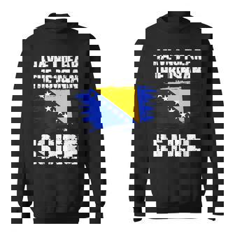 No Tengas Miedo De Que El Bosnio Esté Aquí Bandera De Bosnia Camisa de entrenamiento - Regaloses