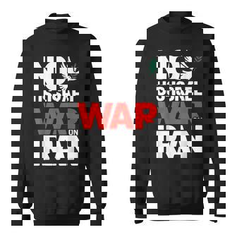 No War In Iran No Us Isreal War On Iran Dove Olive Peace Sweatshirt - Monsterry