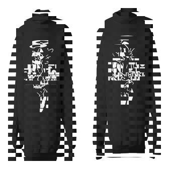 Nog-T-0012-天使-黒 スウェットシャツ - Kawaiitshirt