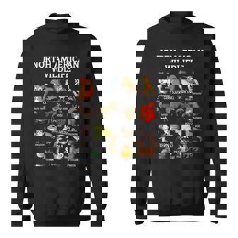 North American Wildlife Nature Camping Educational Animal Sweatshirt - Monsterry