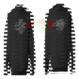 North Carolina Buffalo Plaid Christmas Home Wreath Retro Sweatshirt Unisex | Mazezy