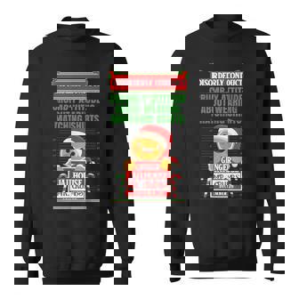 North Pole Correctional Crumb-y Attitude Wearing Matching Sweatshirt - Monsterry