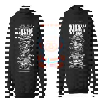 Norway Troll Flag Norse Adventure Travel Outdoor Scandinavia Sweatshirt - Thegiftio