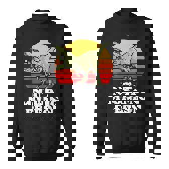 Not A Morning Person Tyrannosaurus T-Rex Dinosaur 80S Sweater e - Cadeauxyz