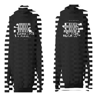 NOT For Sale Barcode Pole Dance Silhouette Sweatshirt Unisex | Mazezy