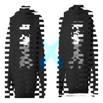 November No Shave Blue Ribbon Prostate Cancer Warrior 2025 Sweatshirt Unisex | Mazezy