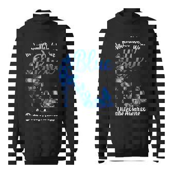 In November We Wear Blue Diabetes Awareness Heart Product Sweatshirt Unisex | Mazezy