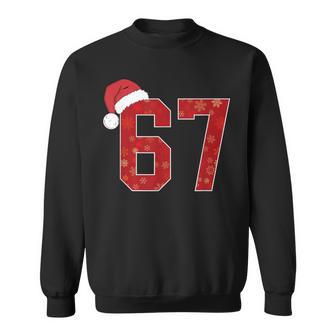 Number 67 Meme Santa Christmas Matching Group Costume Sweatshirt - Thegiftio UK