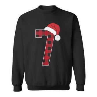 Number 7 67 Meme Santa Christmas Matching Group Costume Sweatshirt - Thegiftio