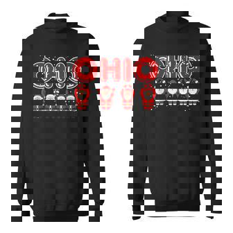 O-H-I-O State Vintage Santa Ohio Christmas Vibes Tank Top Sweatshirt Unisex | Mazezy