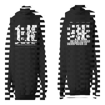 O-Line Quarterback Protection Squad Football Offensive Line Sweatshirt | Mazezy