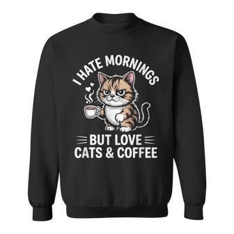 Odio Las Mañanas Pero Me Encantan Los Gatos Y El Café Camisa de entrenamiento - Regaloses